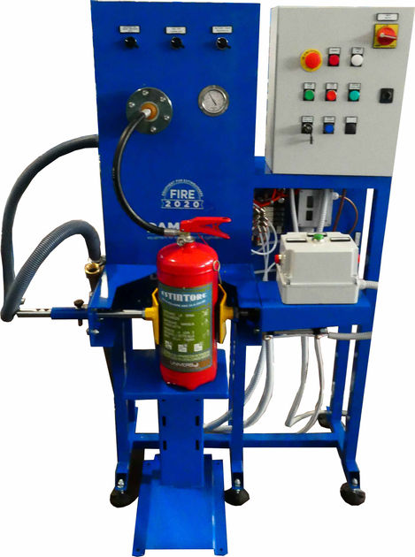 Pressurized DCP extinguisher recovery recupero polvere estintore pressurizzato