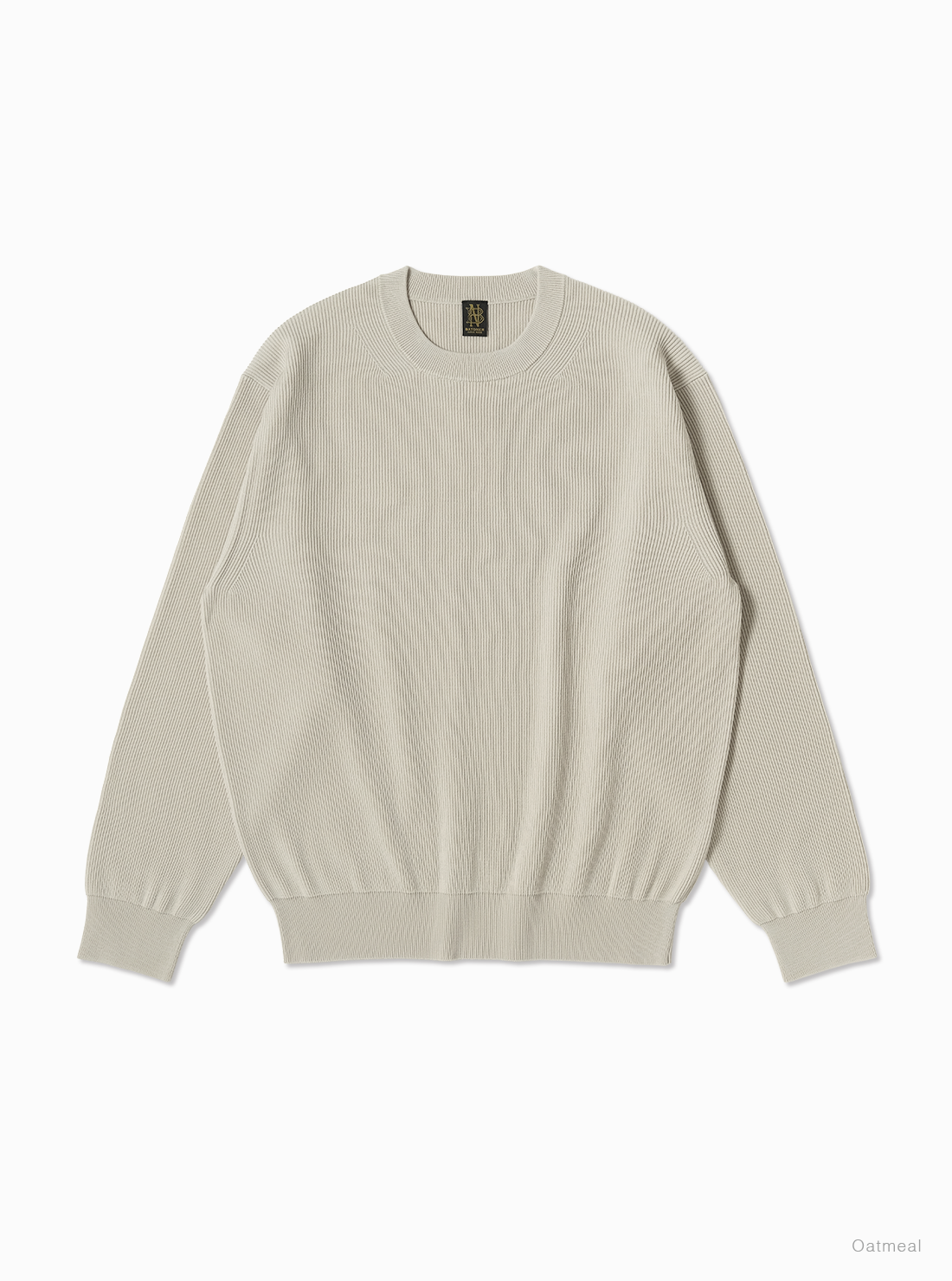 Men's HARD TWIST WOOL RIB CREW NECK