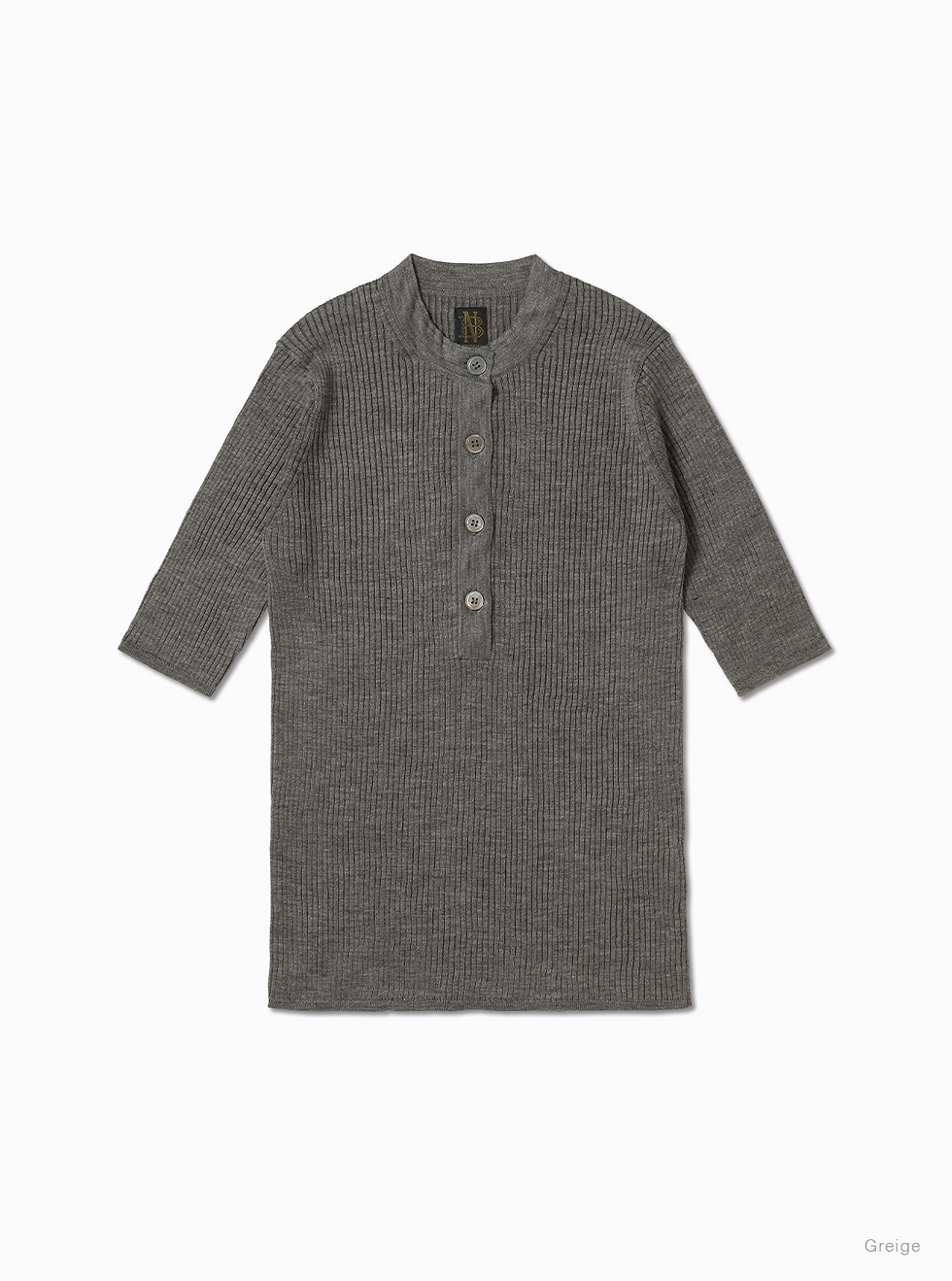 Thumbnail: Women's CHOMA RIB HENLEY NECK HALF SLEEVE