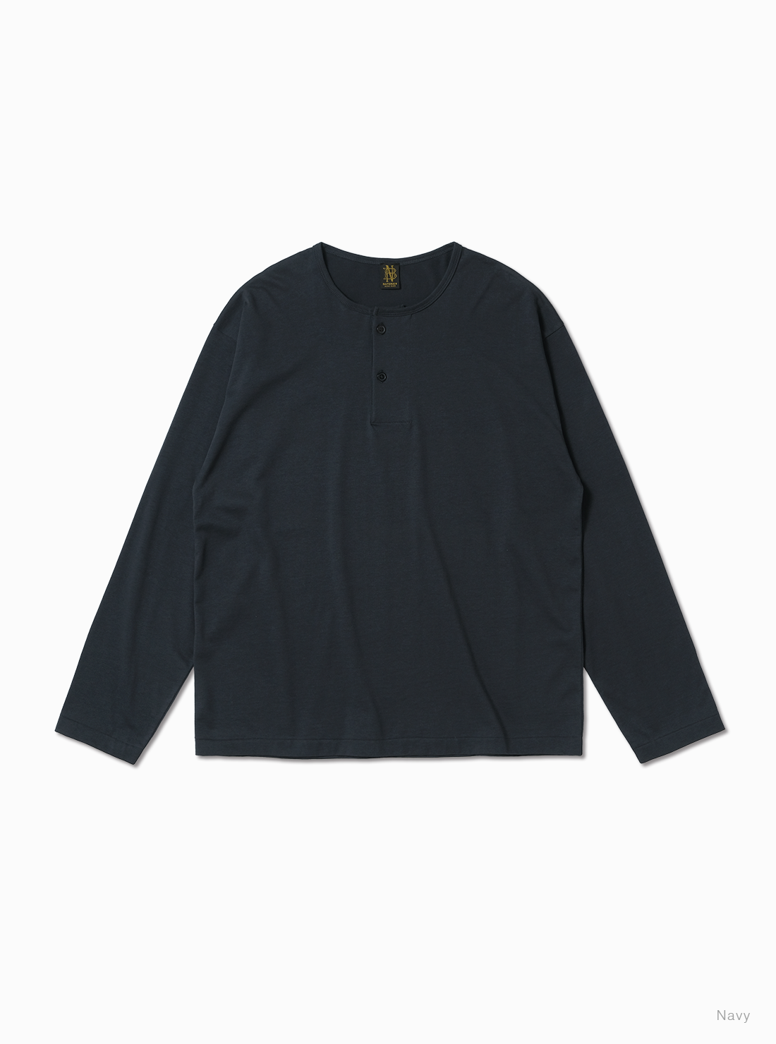 Men's LOOPLESS TENJIKU HENLEY NECK LONG SLEEVE T-SHIRT