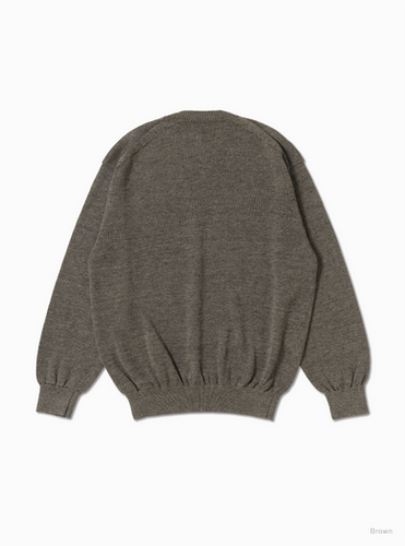 Men's WASHED HIGH COUNT LINEN CREW NECK | batoner_oversea_stor