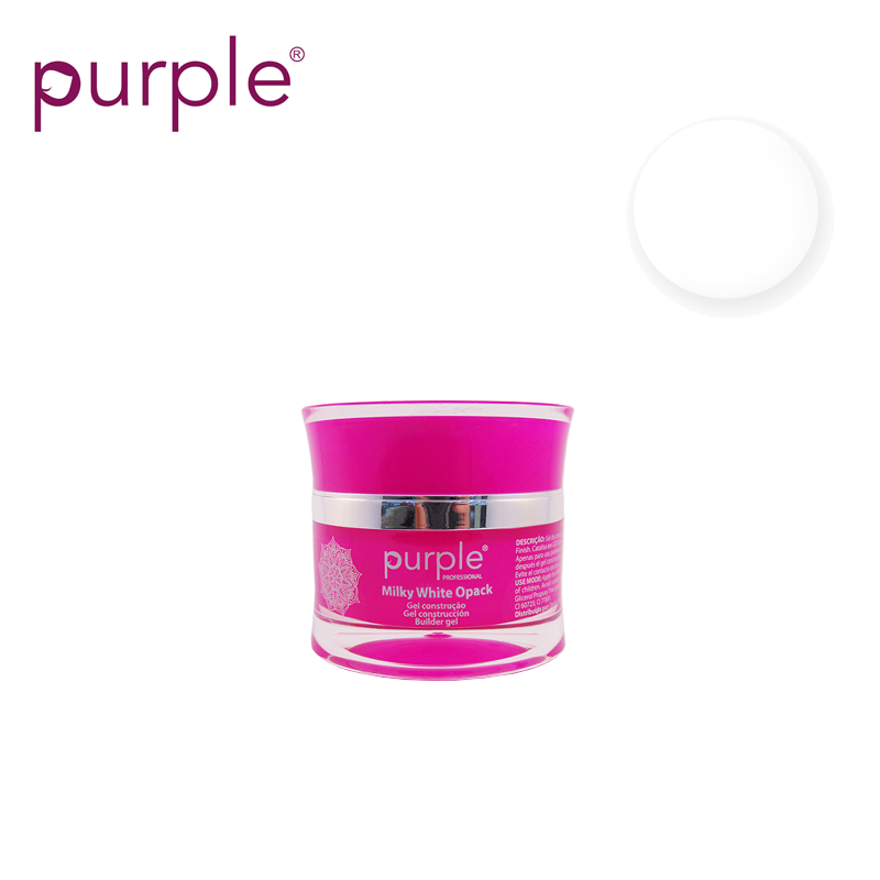 Purple Gel Construção Milky White Op