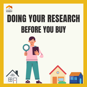 DOING YOUR RESEARCH BEFORE YOU BUY