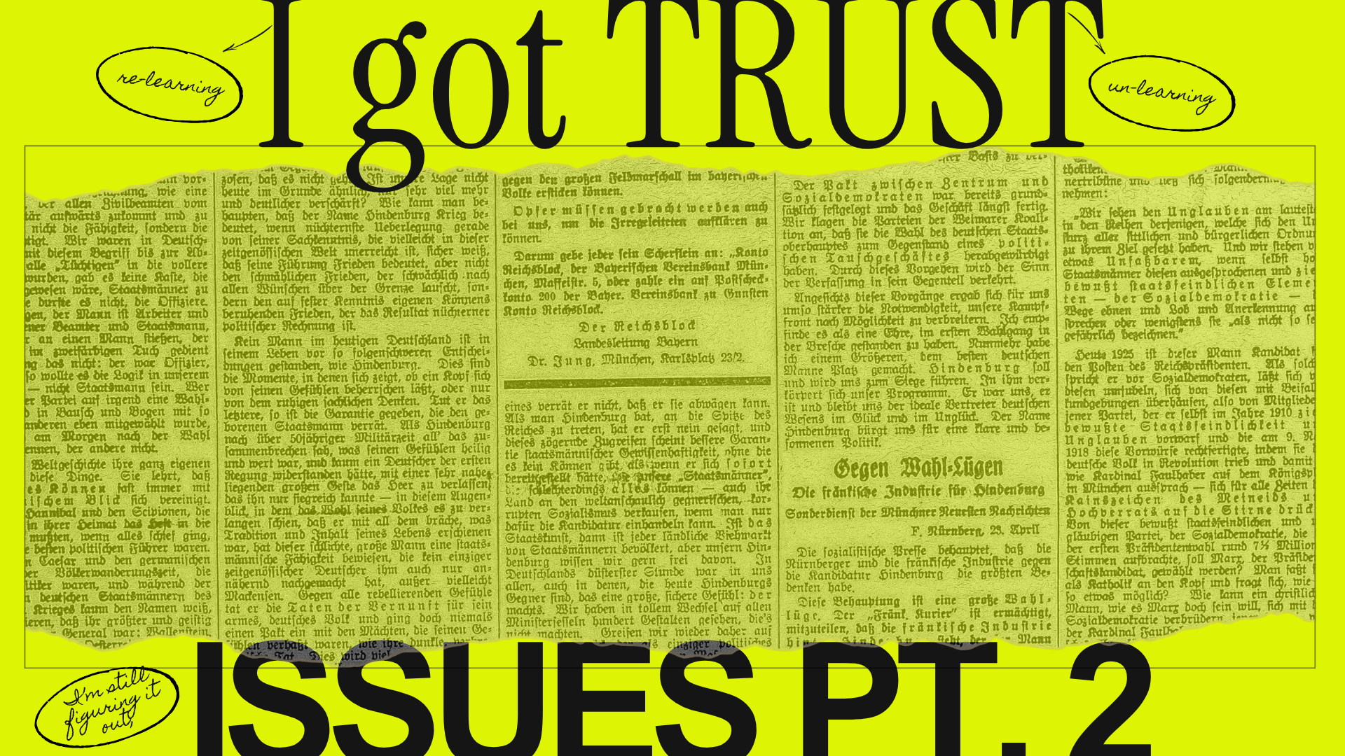 I Got Trust Issues Pt. 2: How It Shows Up Now