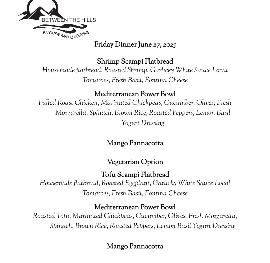 June 27 Friday Dinner 