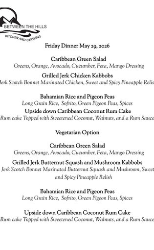May 29th Friday Dinner
