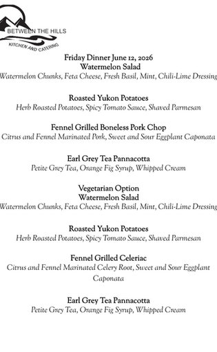 June 12 Friday Dinner 