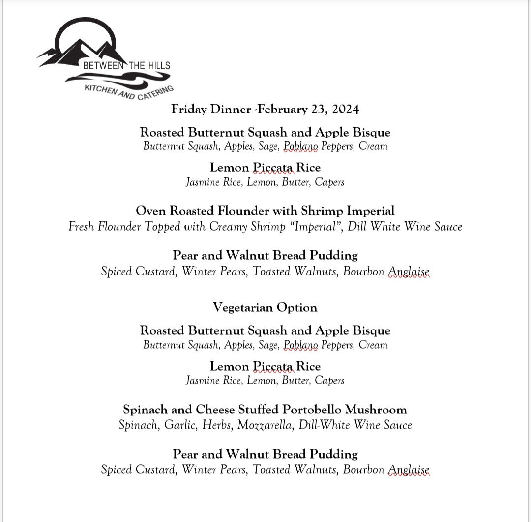 Feb 23rd Friday dinner