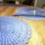 Thumbnail: Feathery Oval Placemats: Crochet pattern