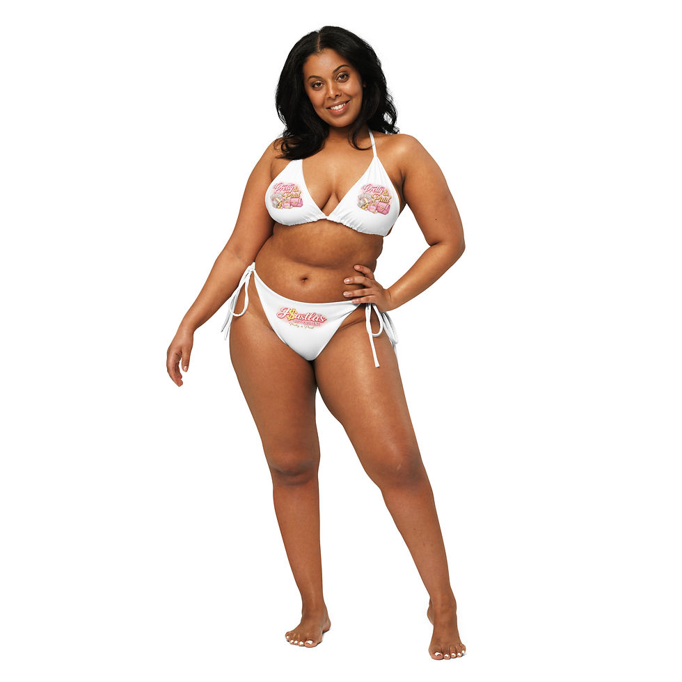 Thumbnail: Pretty & Paid All-over print recycled string bikini