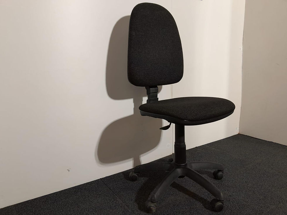 Thumbnail: Comfort Ergo 1-Lever Operator Black Fabric Chair