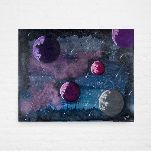 Planets Original Painting | M.E. Davis Art