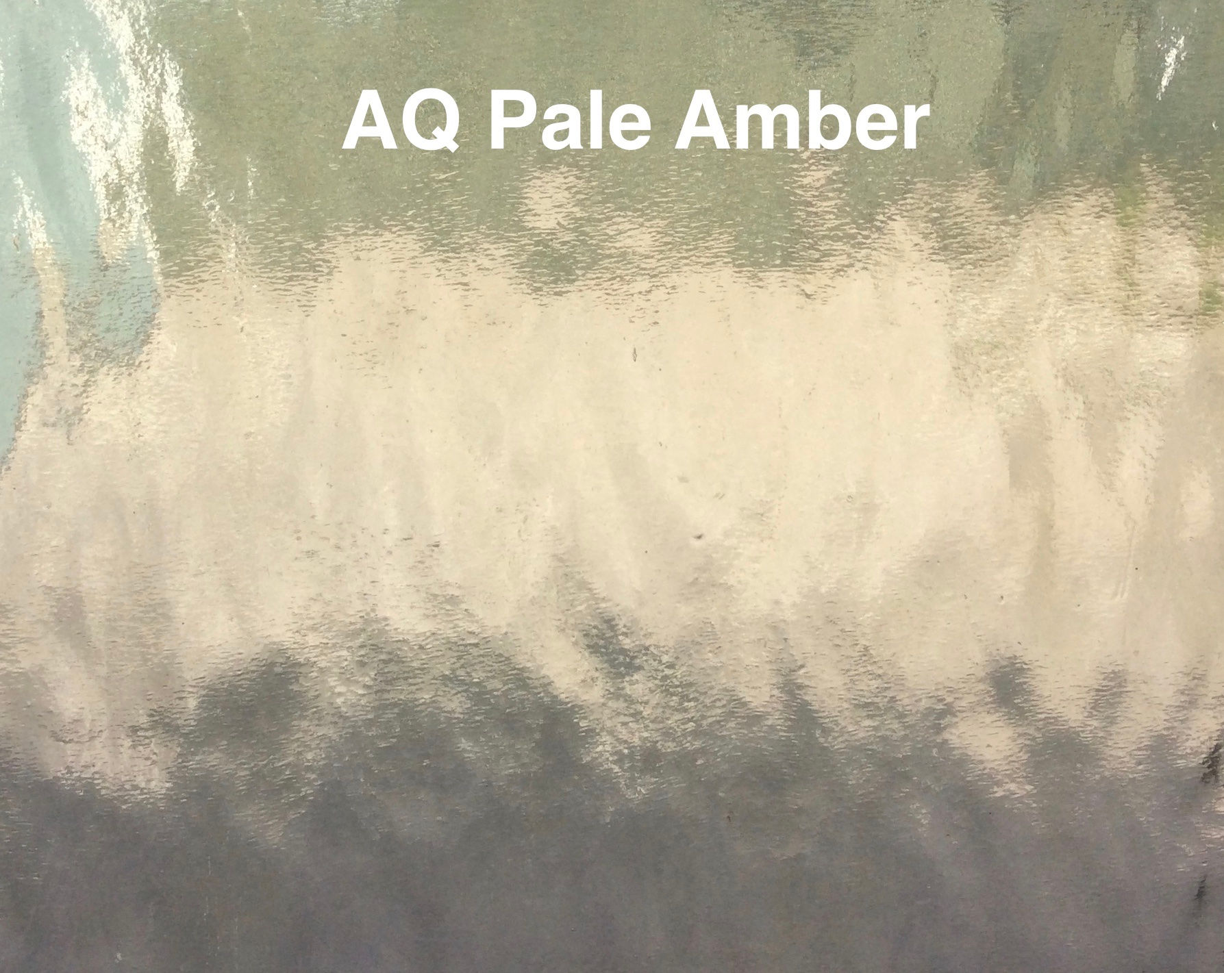 Aqualite water glass very pale amber