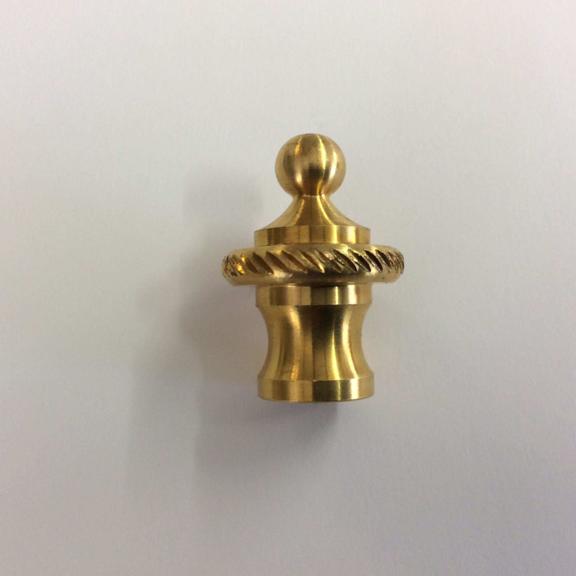 Brass Roped Edge Finial