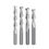Thumbnail: 10pcs 3.175 1/8 Shank 2 Flute Spiral Milling Cutter CNC Flat Nose End Mill Engra