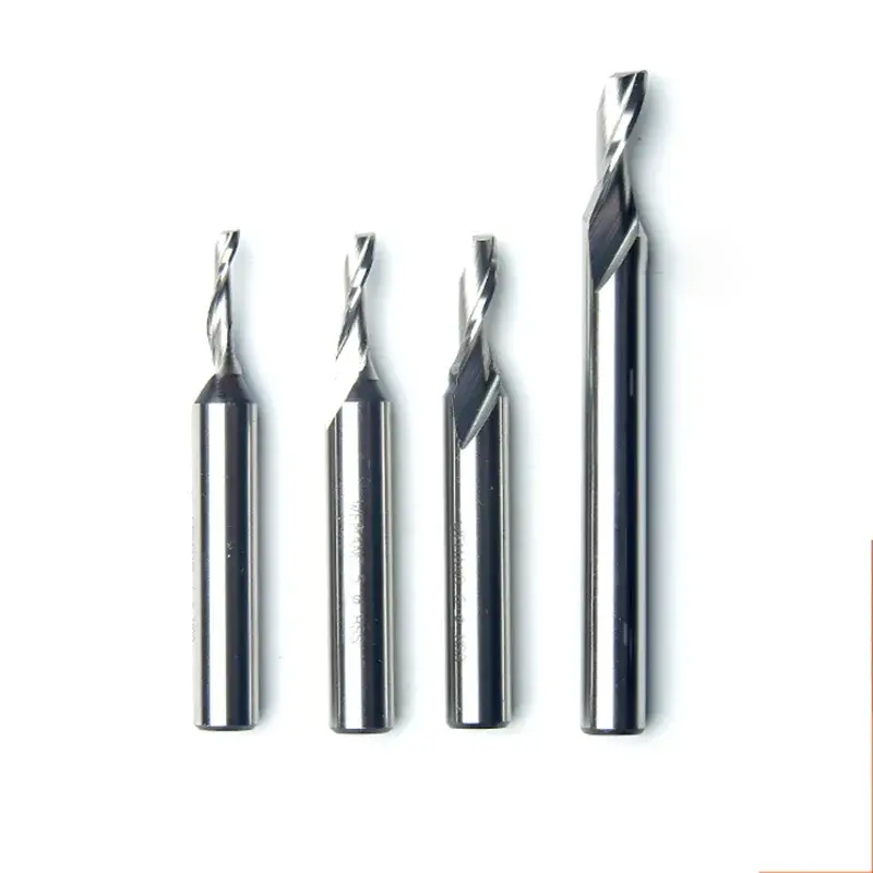 Aluminum Alloy End Mill Engraving Bits Material M2 Tungsten Carbide Steel Single