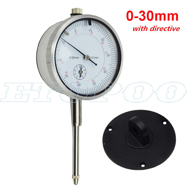 Thumbnail: Dial Indicator 0-10mm 0-25mm 0-30mm 0.01mm With Lug Dial Gauge Micrometer Calipe