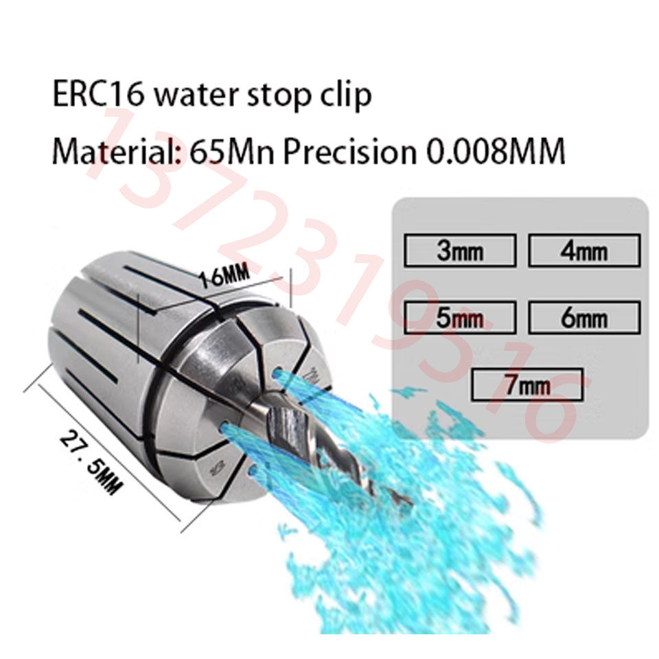 Thumbnail: Erc Water Outlet Water Stop Collet 16 20 25 32 40 Internal Cooling Tool Mechanic