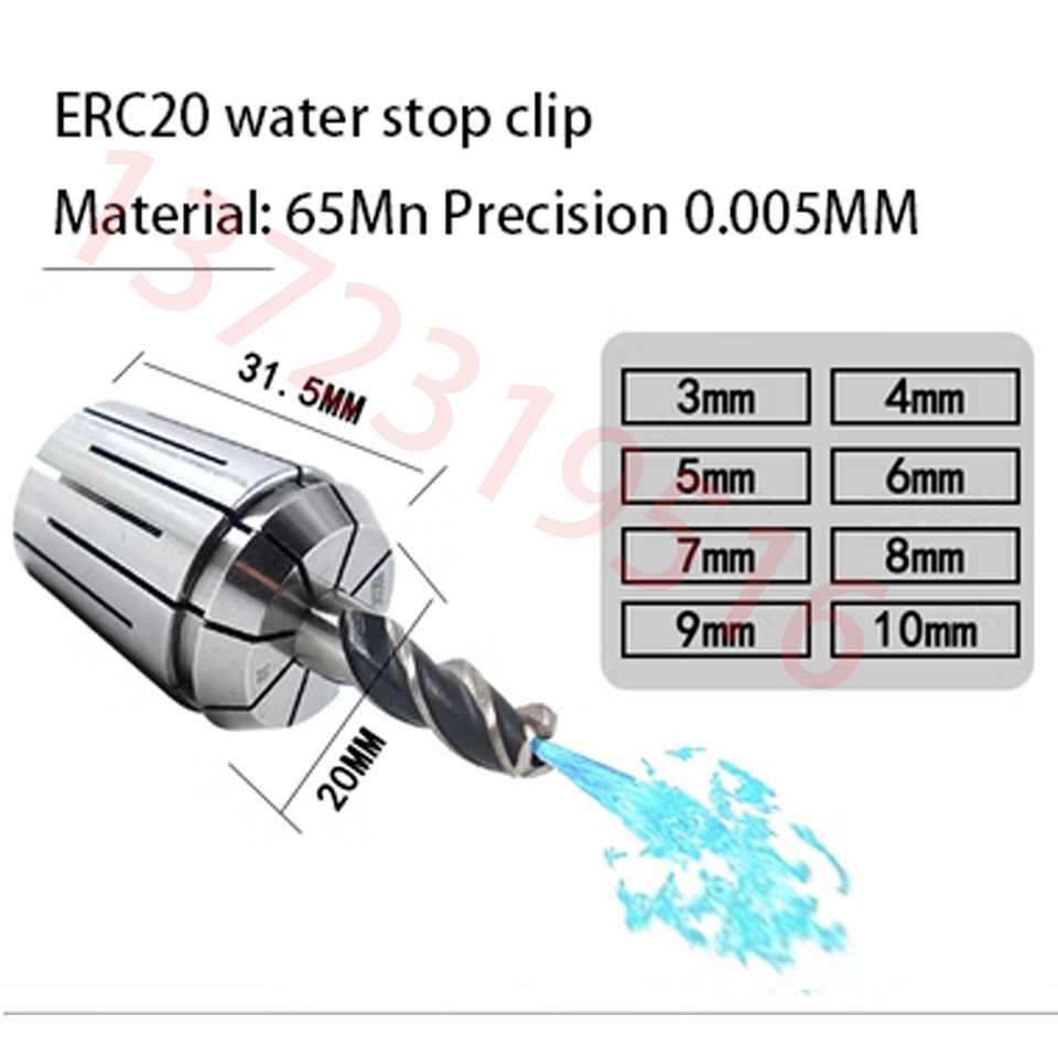 Thumbnail: Erc Water Outlet Water Stop Collet 16 20 25 32 40 Internal Cooling Tool Mechanic