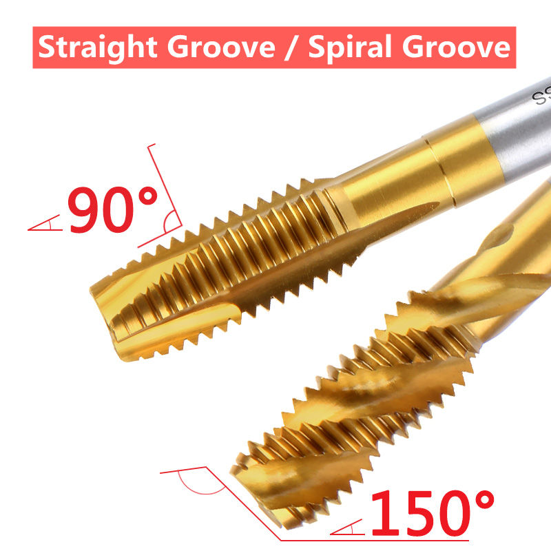 Thumbnail: Self-tapping Drill Bit For Screw Machine, Spiral Straight Groove, Tapping M2-M24