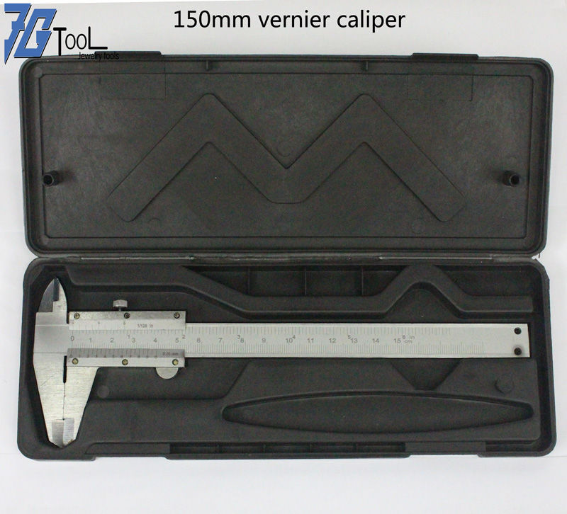 Thumbnail: Stainless Steel Digital Caliper 6 "150mm Messschieber paquimetro measuring instr
