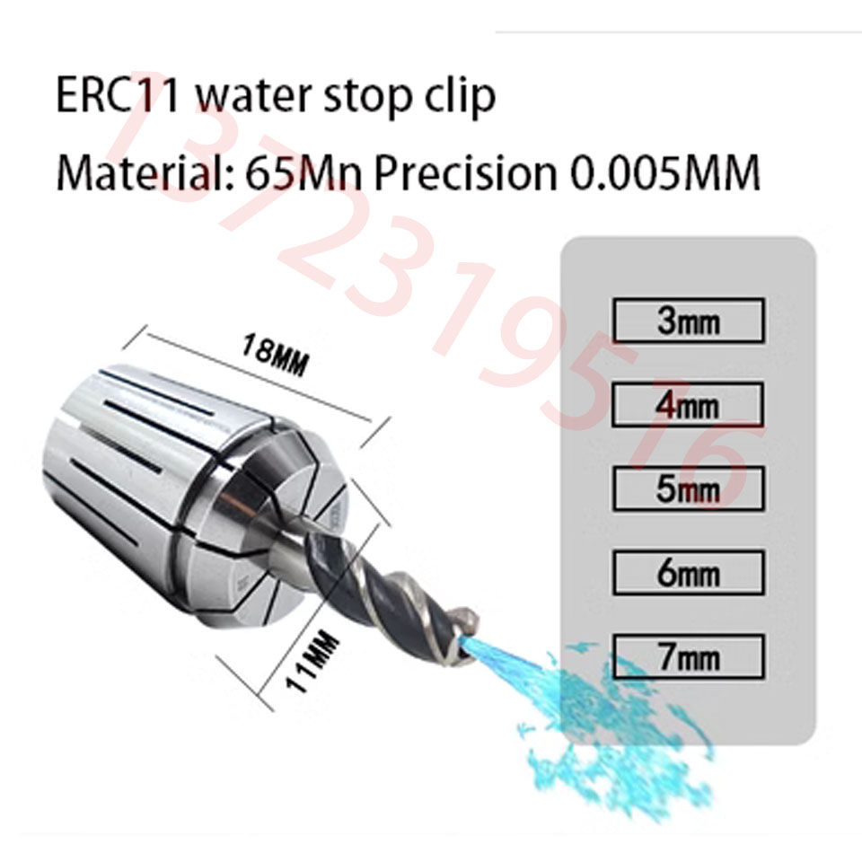 Thumbnail: Erc Water Outlet Water Stop Collet 16 20 25 32 40 Internal Cooling Tool Mechanic