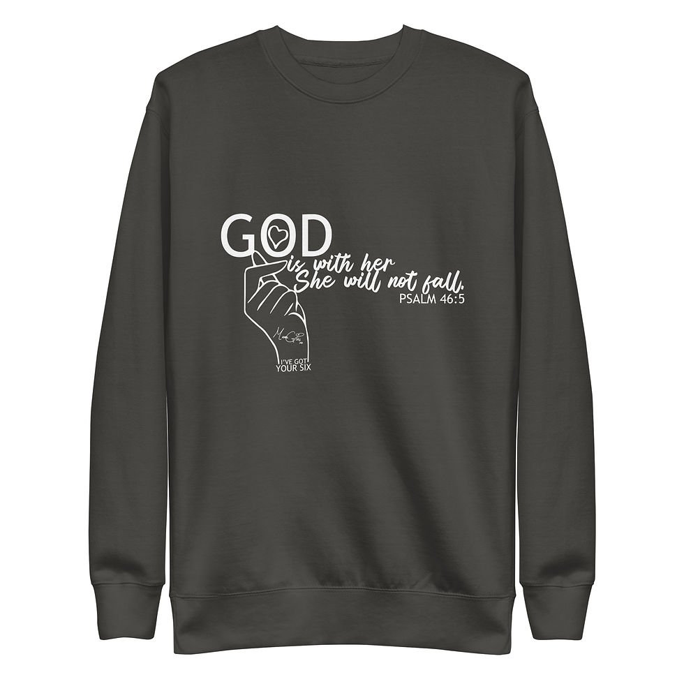 Thumbnail: Mama Gids || God is with Her || Unisex Premium Sweatshirt