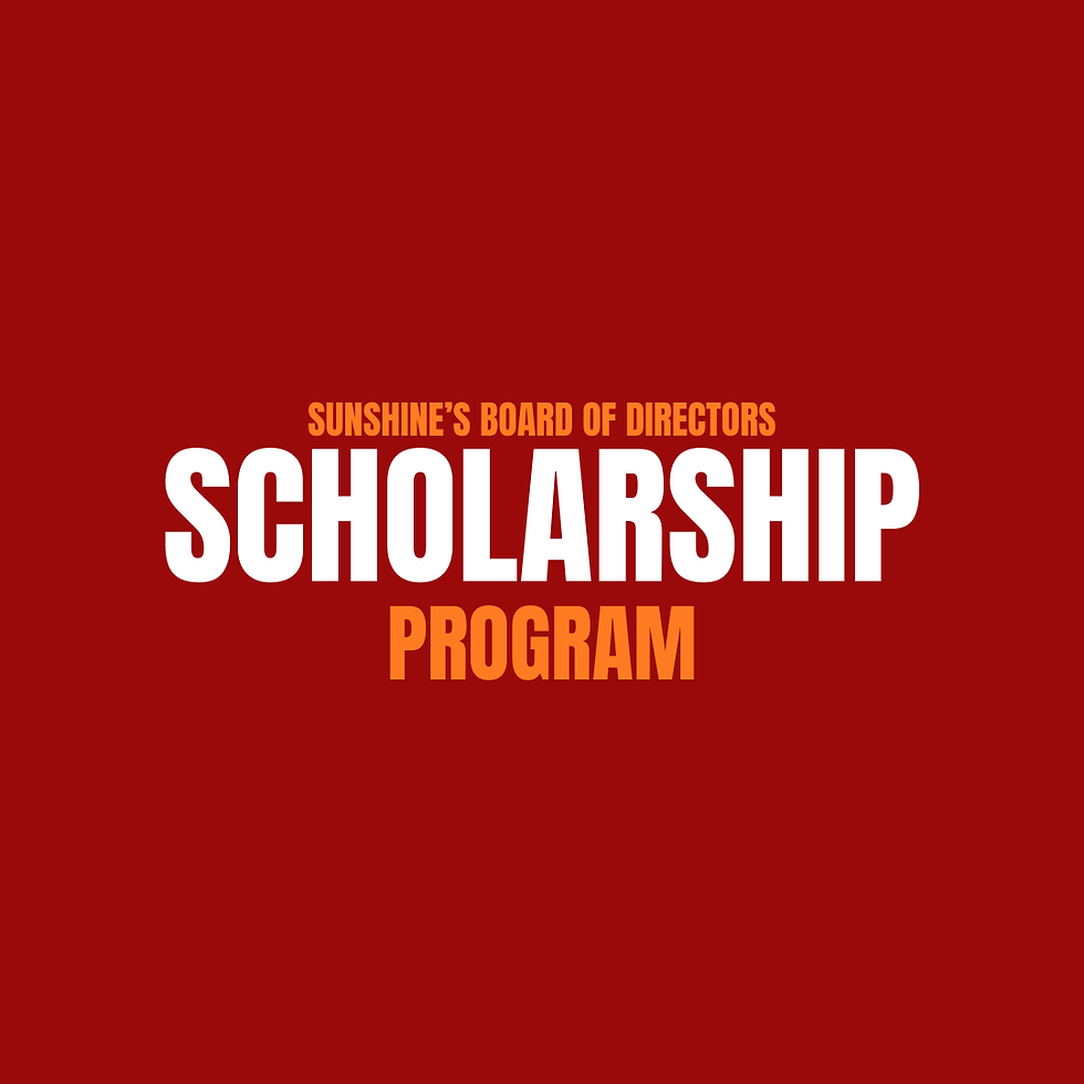 Sunshine CHC Student Scholarship Program – Now Accepting Applications!