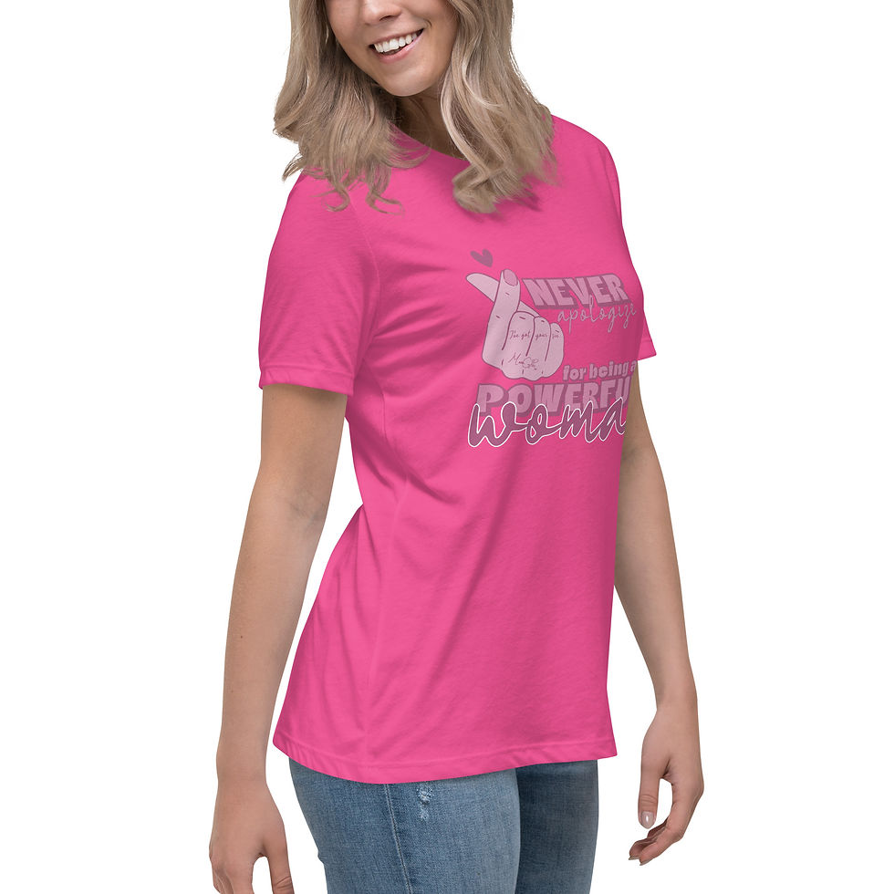 Thumbnail: Mama Gids || Never Apologize || Women's Relaxed T-Shirt