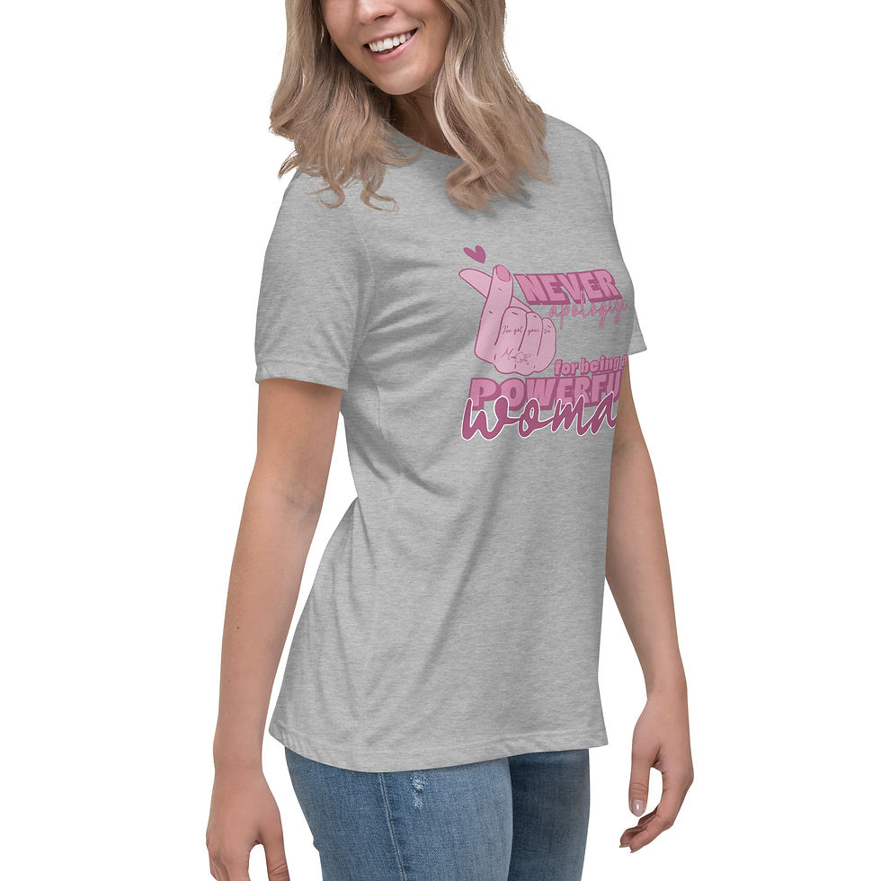 Thumbnail: Mama Gids || Never Apologize || Women's Relaxed T-Shirt