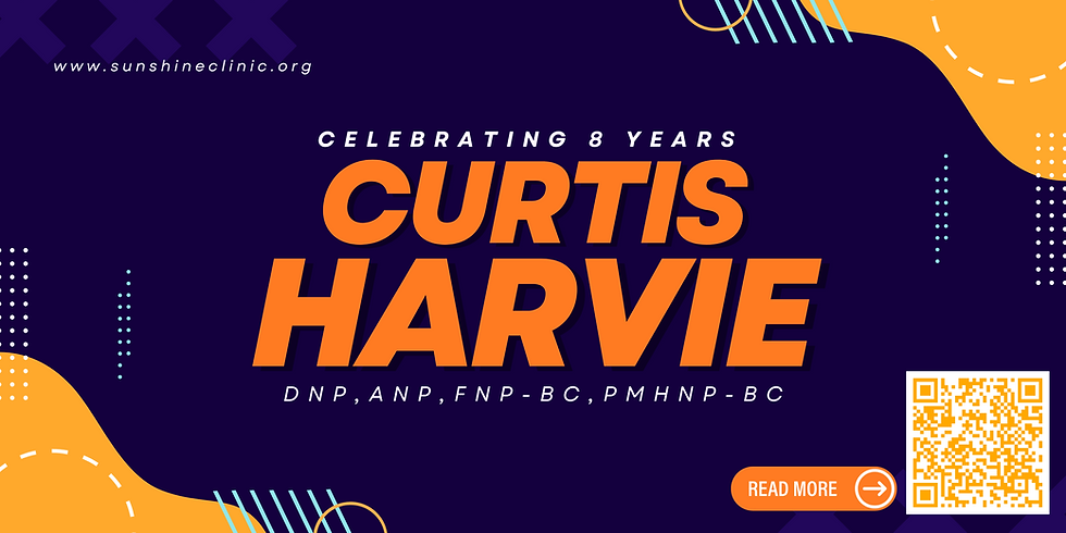 Celebrating 8 Years of Service: Curtis Harvie, DNP, ANP, FNP-BC, PMHNP-BC
