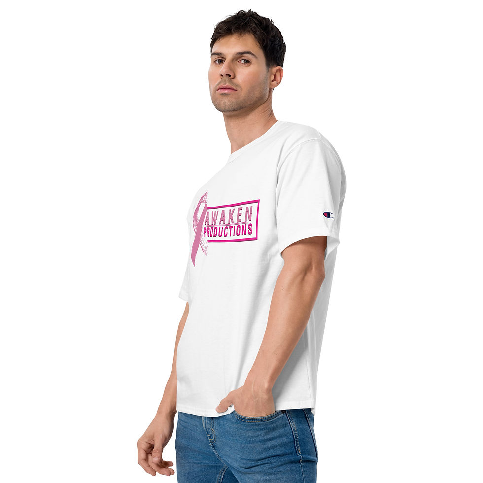 Thumbnail: Awaken Productions Breast Cancer Awareness || Men's Champion T-Shirt
