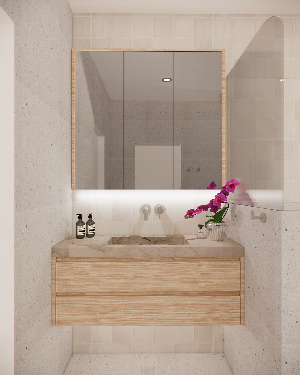 luxury modern bathroom stone