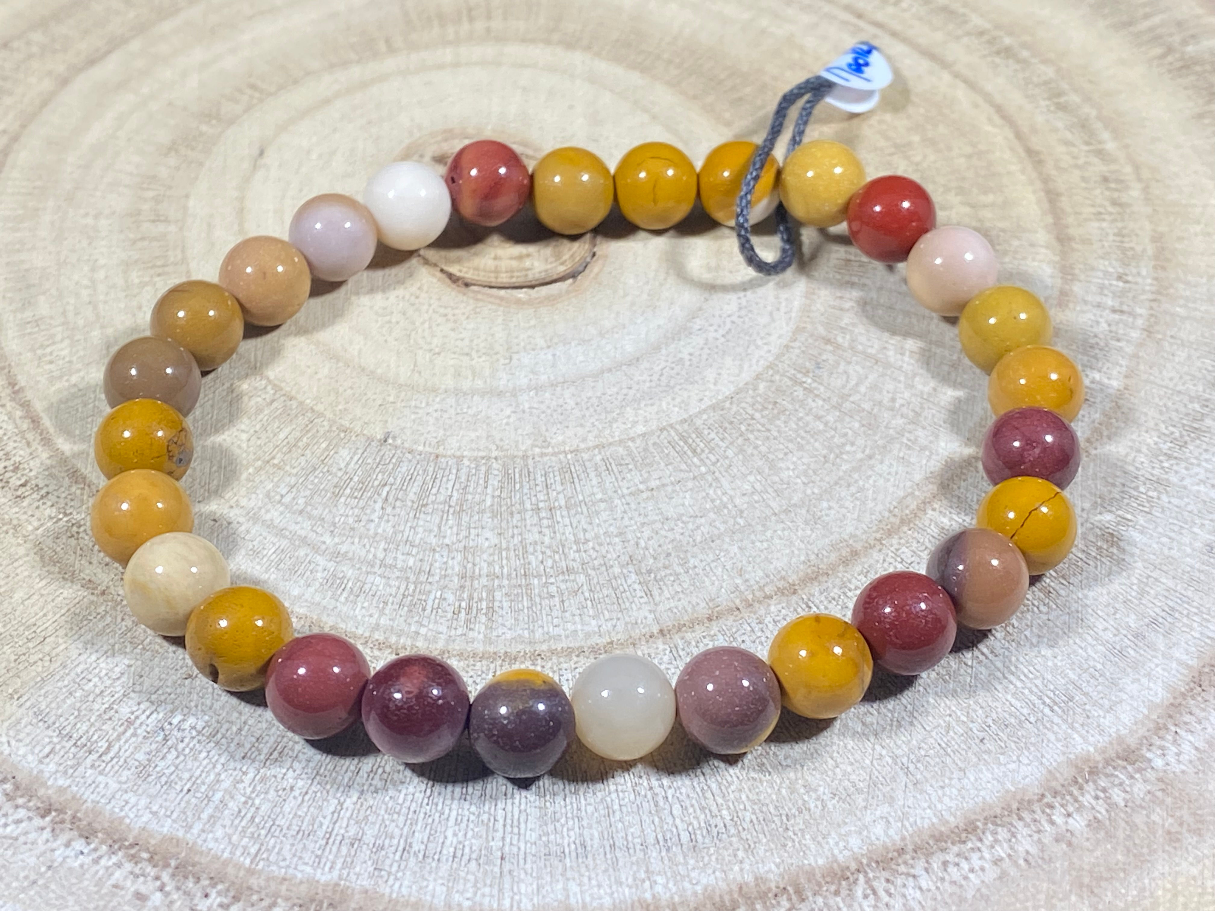 Bracelet Jaspe Mokaïte – 6 mm