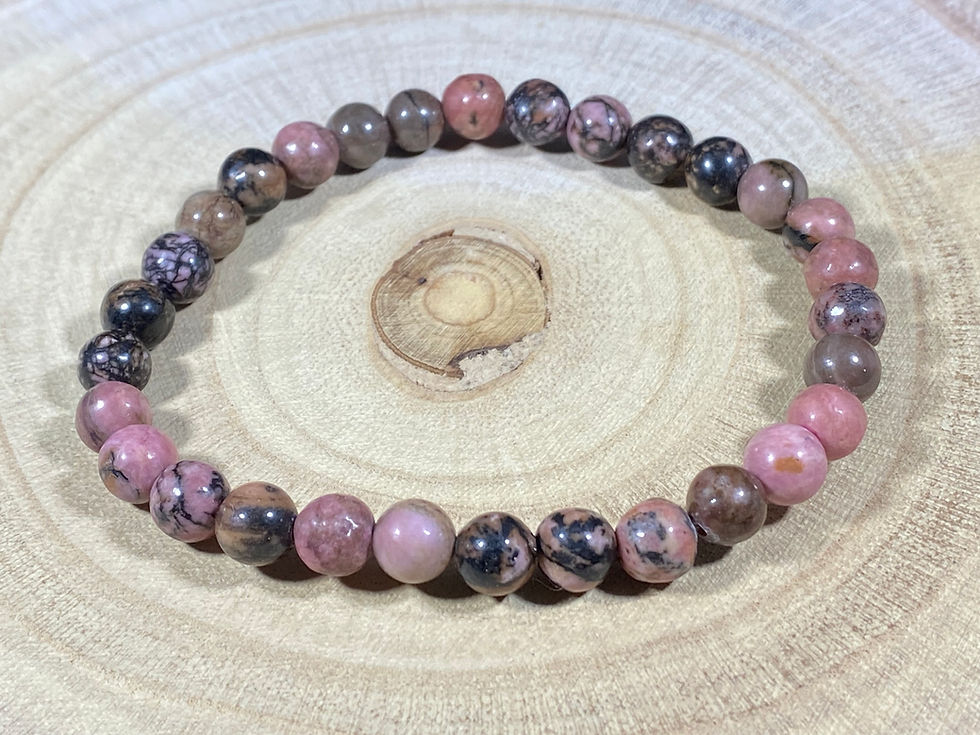 Miniature : Bracelet Rhodonite – 6 mm