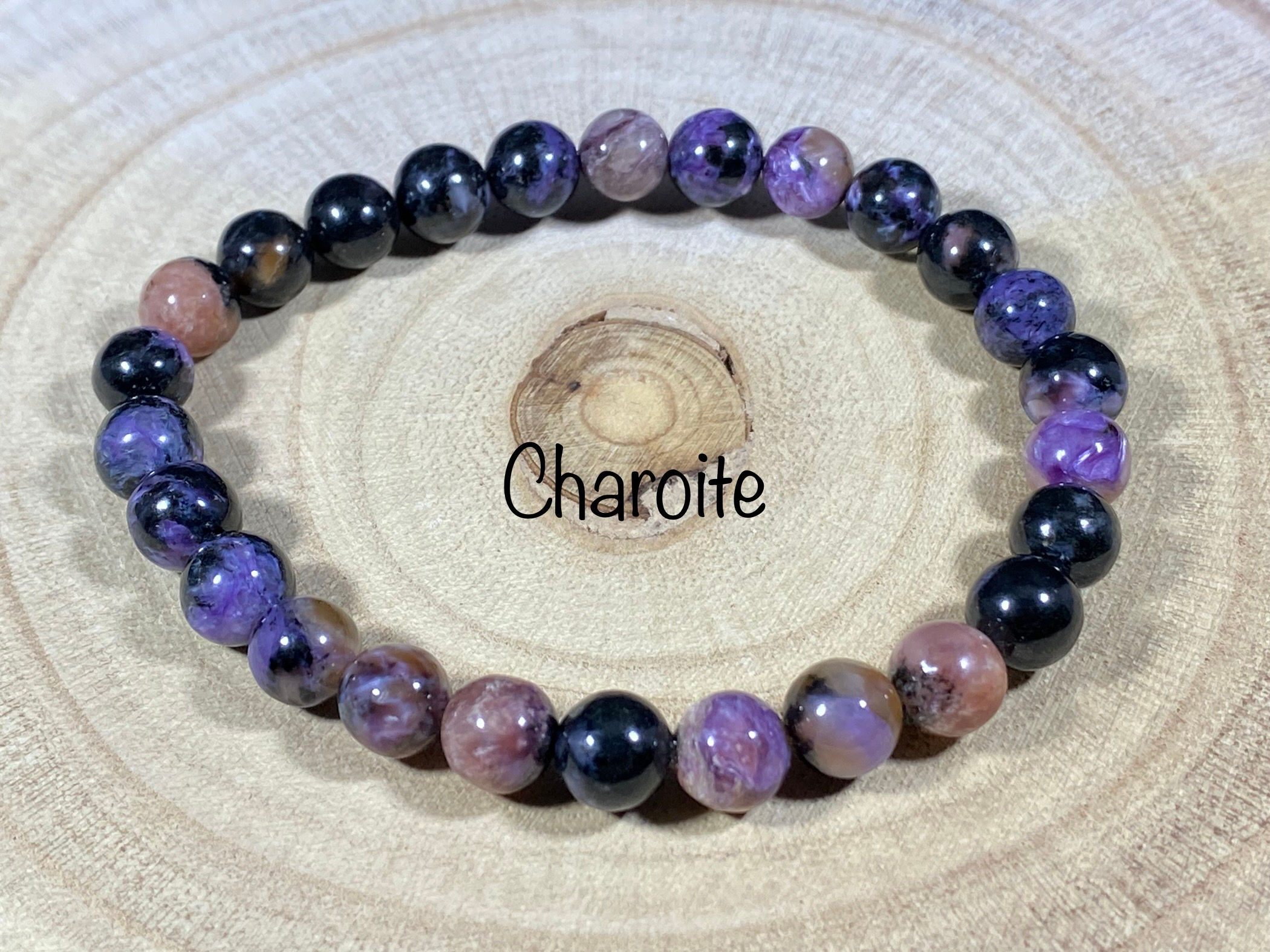 Bracelet Charoïte – 6 mm