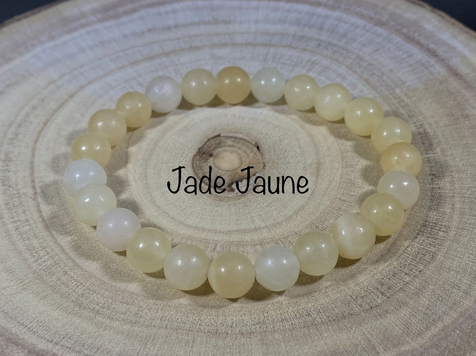 Bracelet Jade Jaune – 8 mm