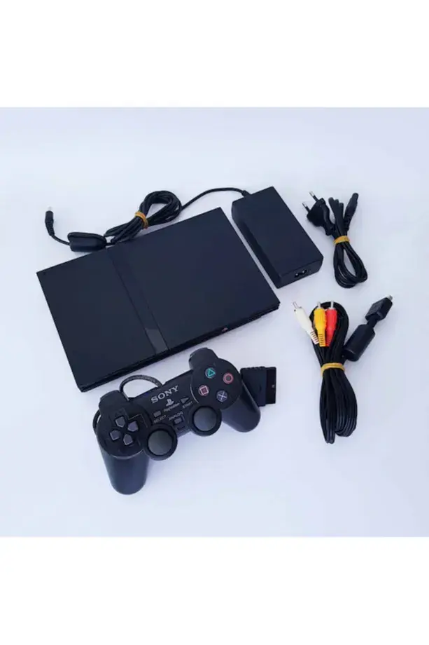 Yenilenmiş Playstation 2 Slim Ps 2 Oyun Konsolu +2700 Adet Oyun
