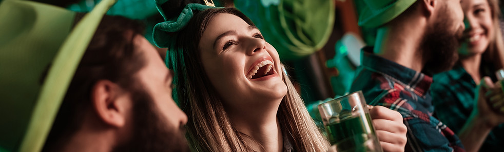 Irish Pub people celebrating