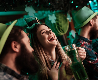 Irish Pub people celebrating