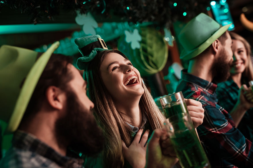 Irish Pub people celebrating