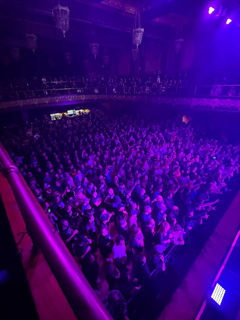 A packed Wednesday night house at the Regency Ballroom, San Francisco, CA August 6, 2025