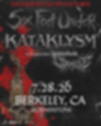 Six Feet Under, Kataklysm, Wormhole, Barbarous