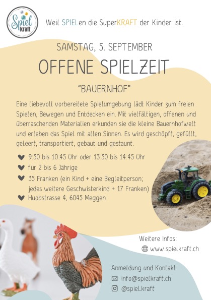 Bild zu Offene Spielzeit "Bauernhof"