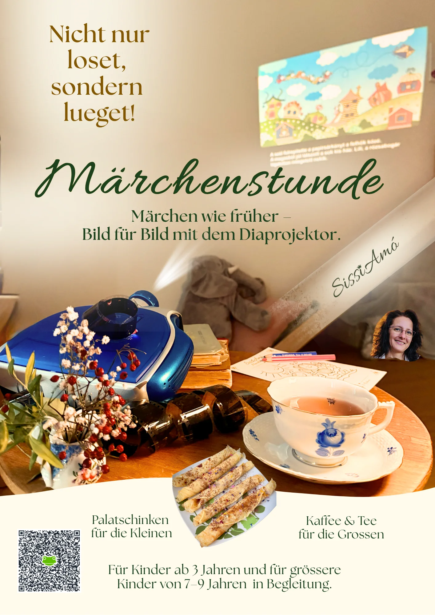 Flyer zu Märchen wie früher - nicht nur loset, sondern lueget!