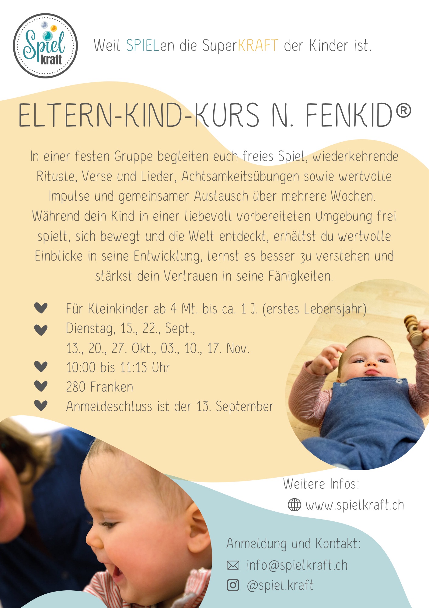 Flyer zu Eltern-Kind-Kurs n. FenKid®