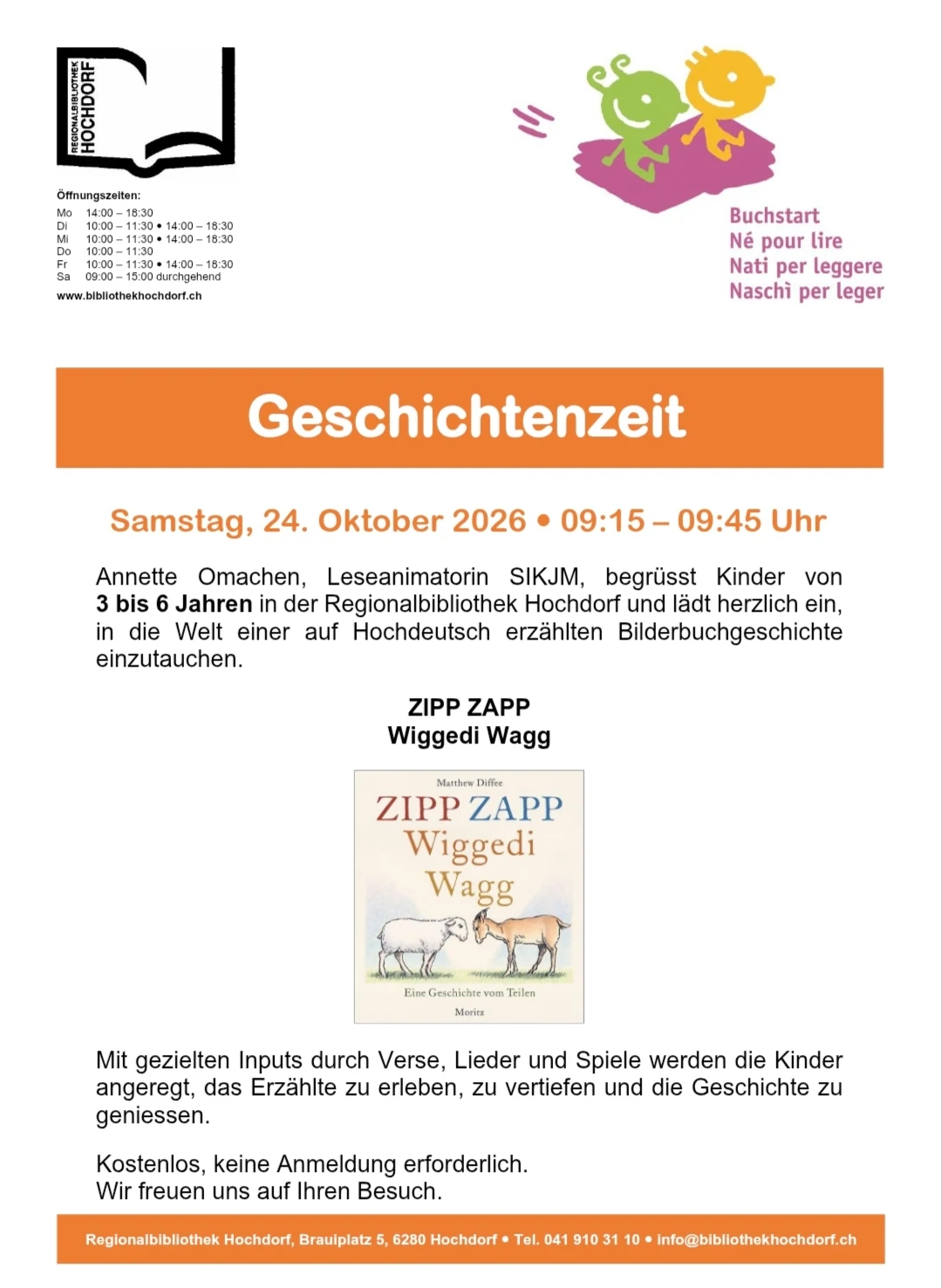 Bild zu Geschichtenzeit: ZIPP ZAPP Wiggedi Wagg