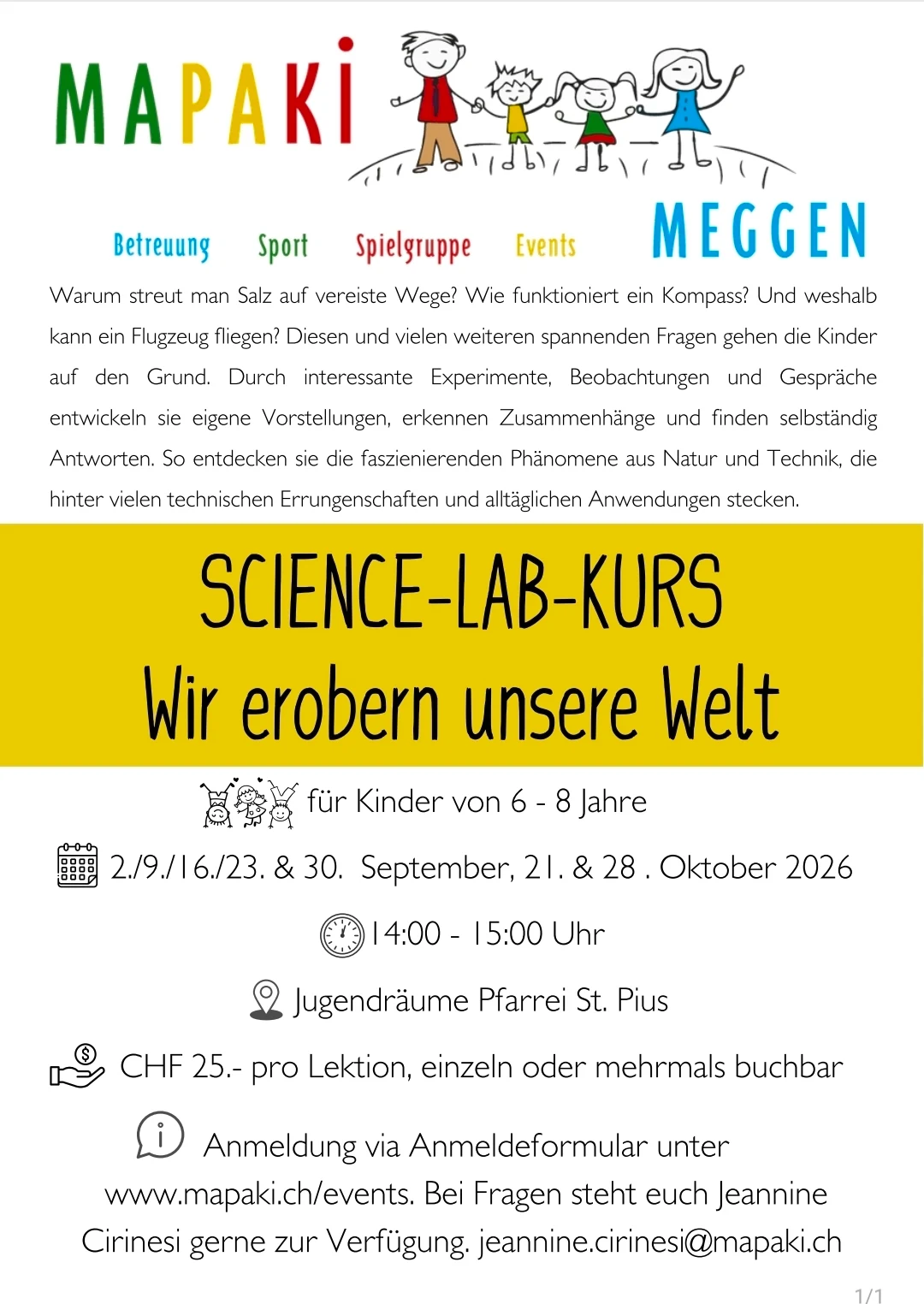 Bild zu Science-Lab-Kurs – Wir erobern unsere Welt
