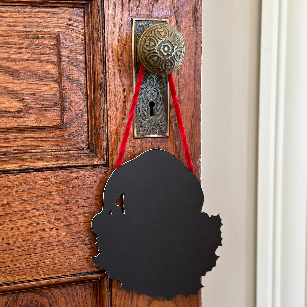 Thumbnail: Vintage Style Santa Christmas Paper Wall Decoration