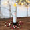 Thumbnail: "Frosted Snowman" Rustic Timer LED Candle With Holder & Candle Ring